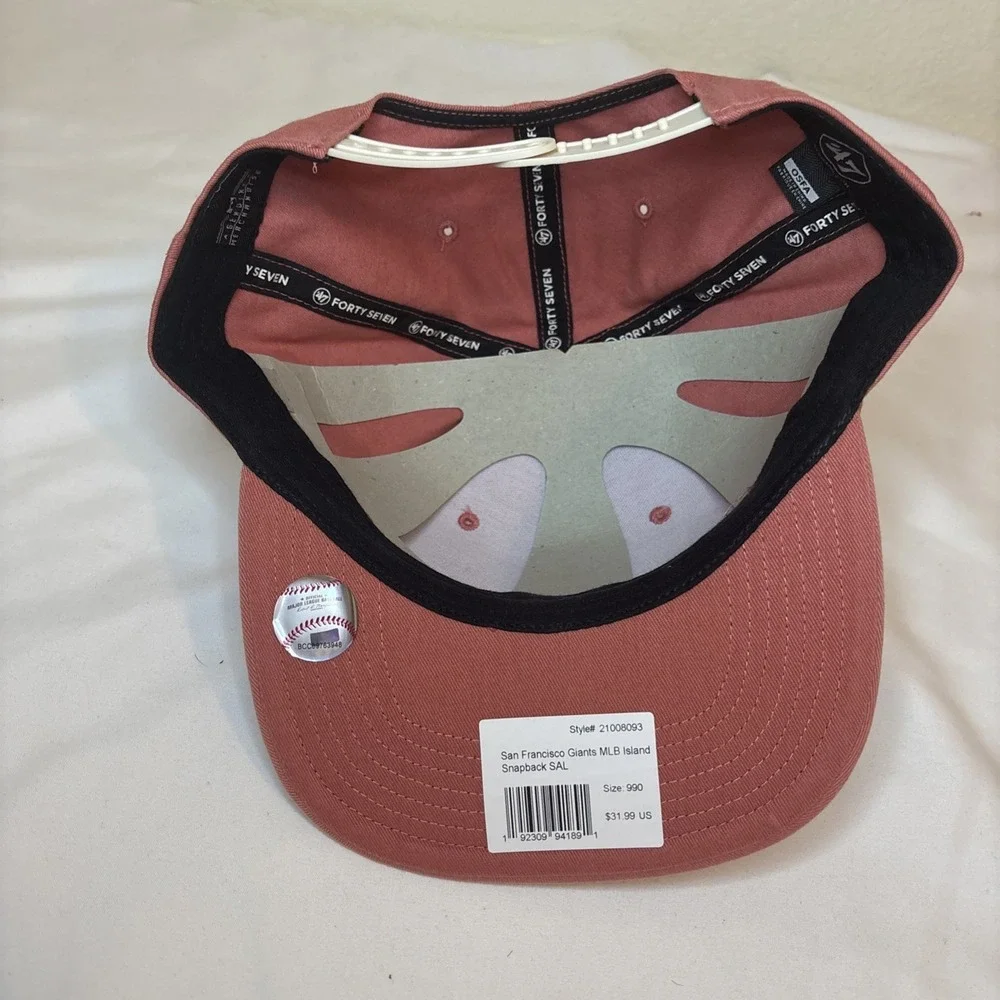 '47 FORTY SEVEN San Francisco Giants Snapback Hat Pink MLB‎ NWT